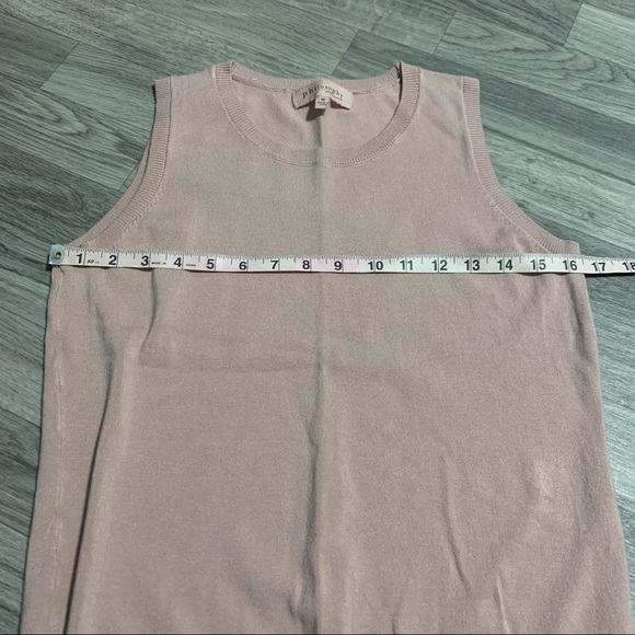 Philosophy Rose Pink Sleeveless Tank Top; medium - Picture 2 of 7
